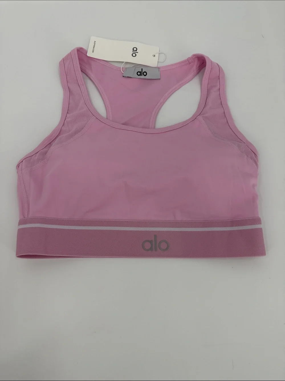 ALO Yoga Pink Active Crop Top & Pleated Skirt Set